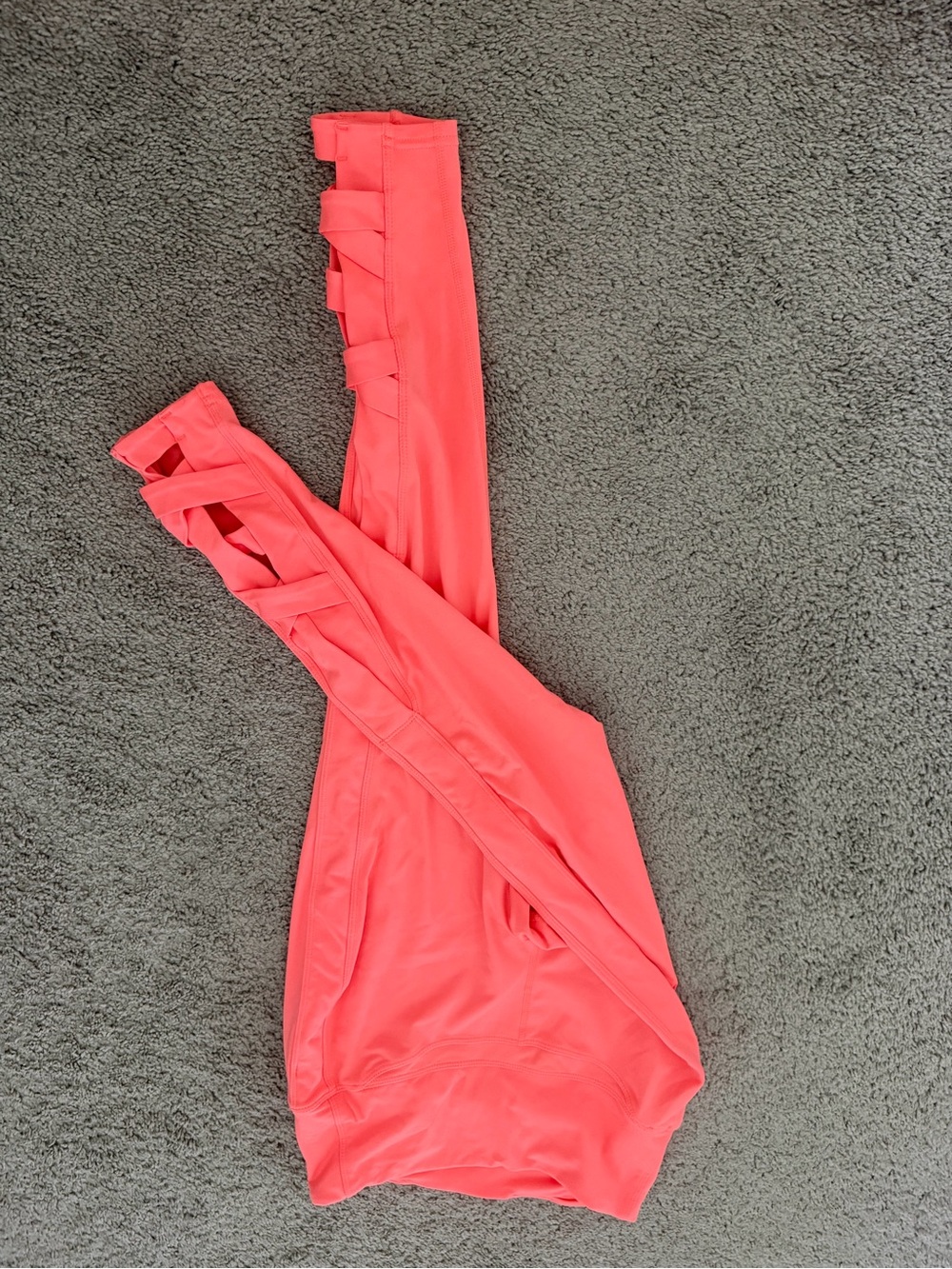 NWOT FP Movement by Free People Coral Crisscross Leggings